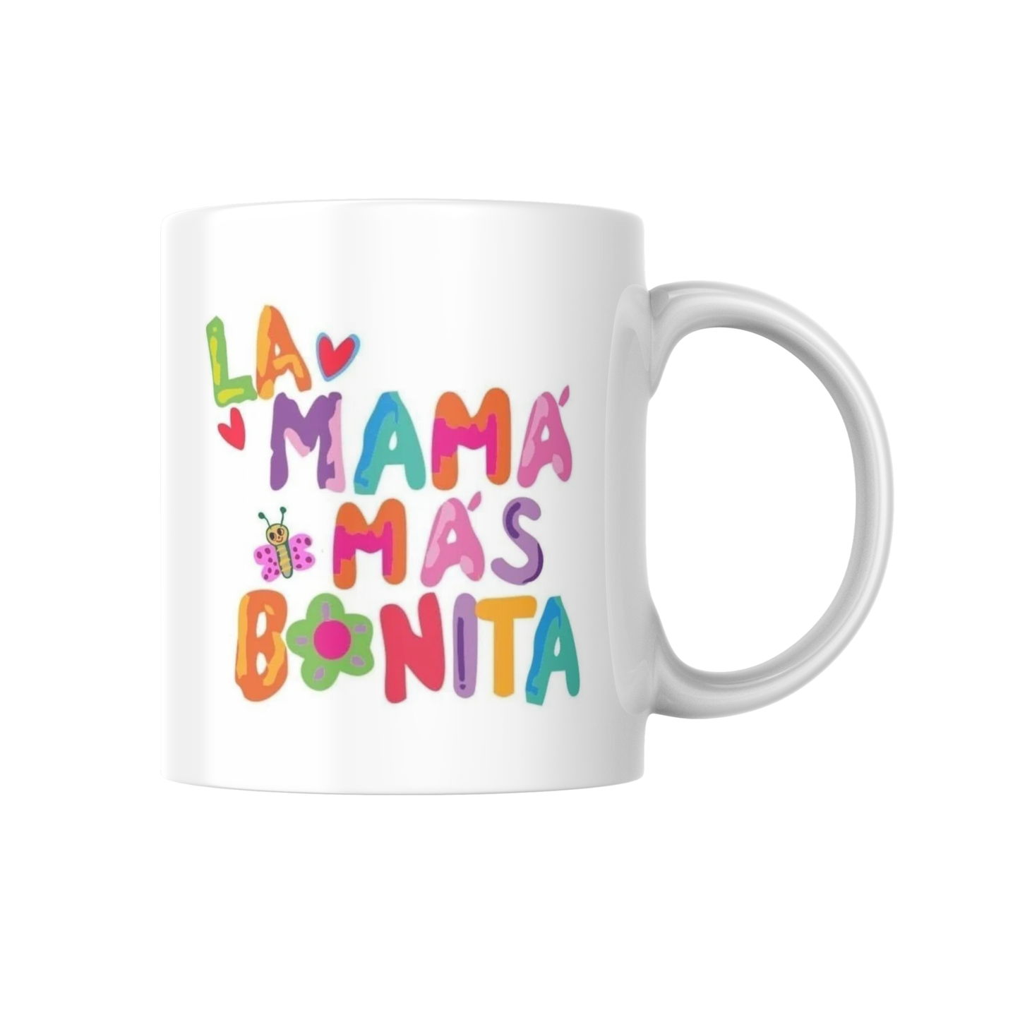Taza "Mamá Más Bonita" Personalizada