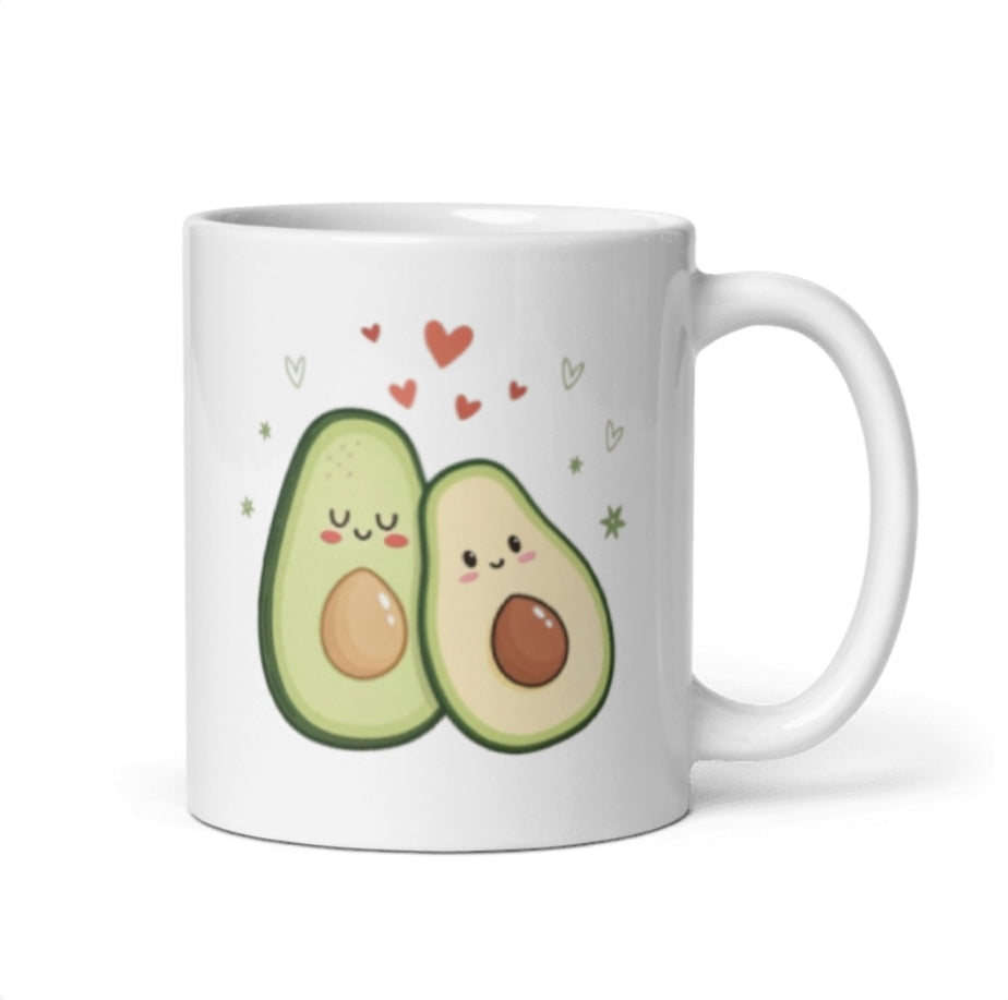 Taza Pareja Aguacates – Tú Me Complementas Personalizada